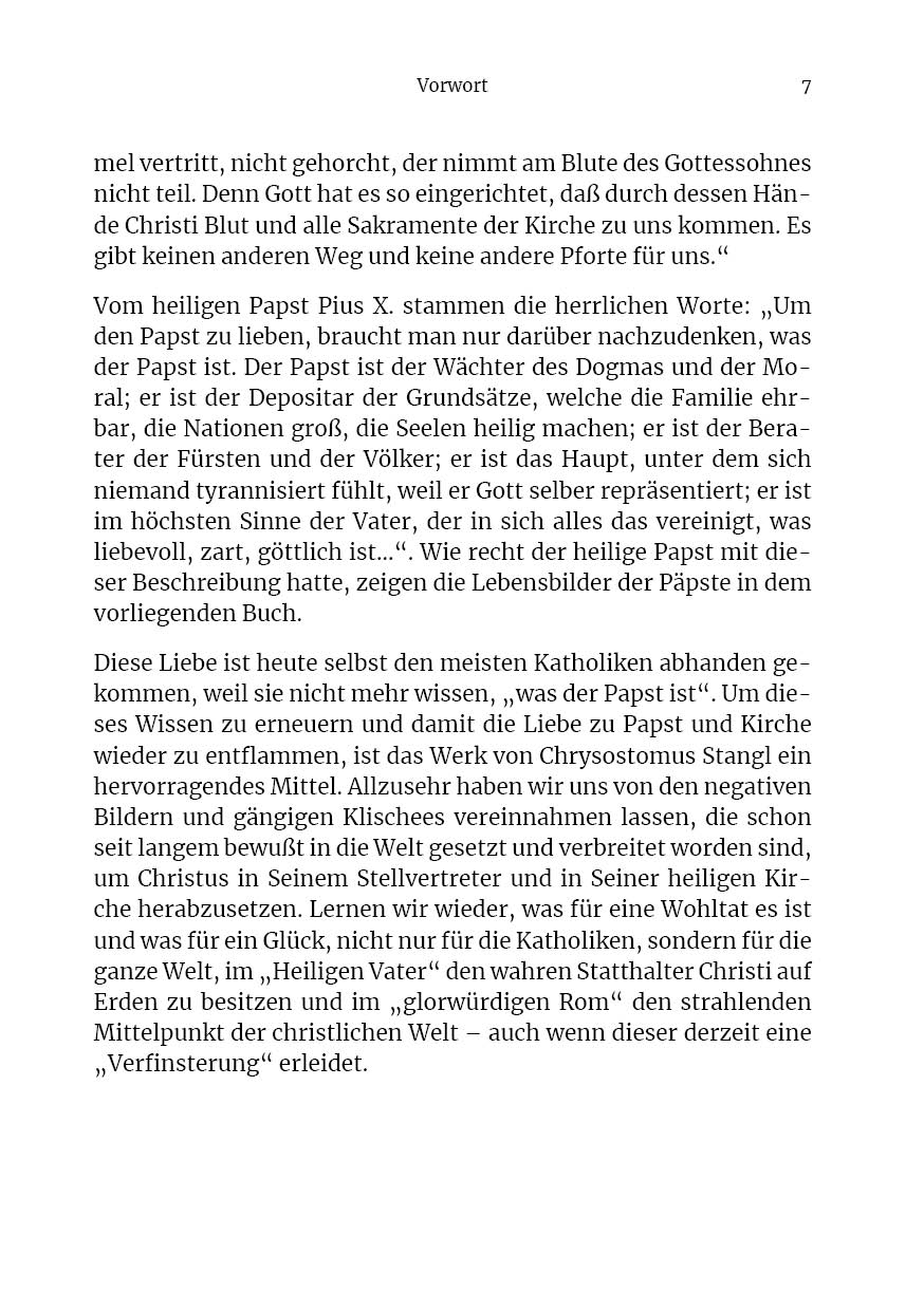 Die Statthalter Jesu Christi auf Erden. - Band X