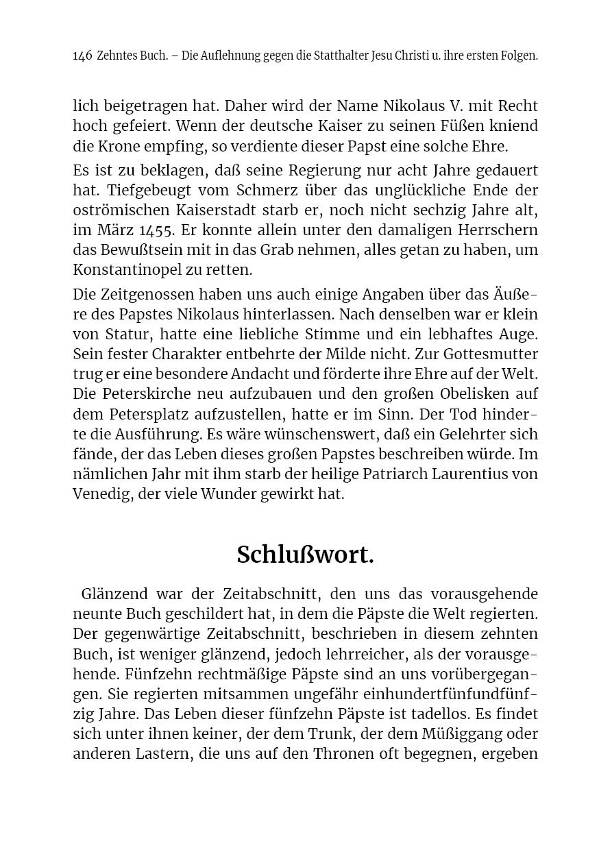 Die Statthalter Jesu Christi auf Erden. - Band X