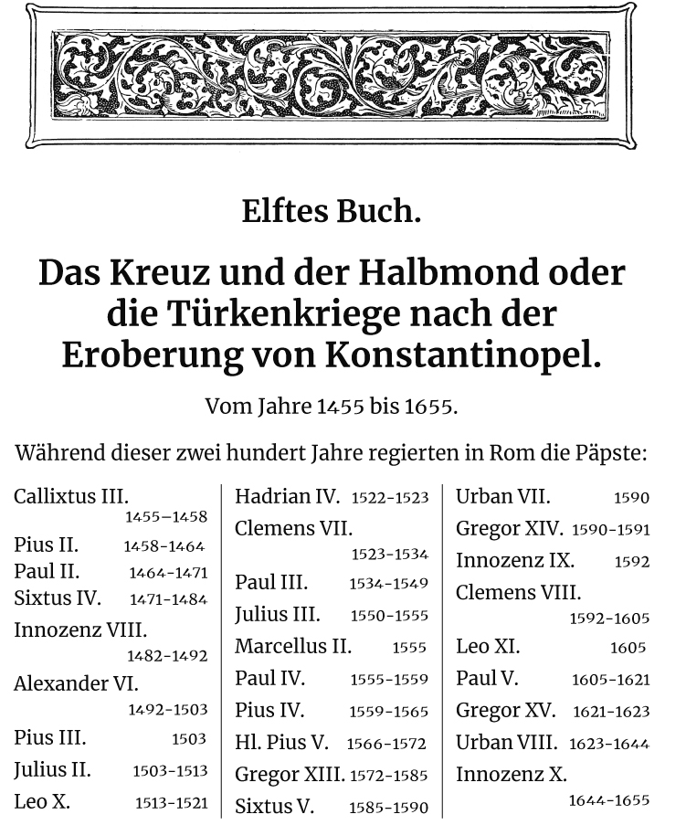Die Statthalter Jesu Christi auf Erden. - Band XI.